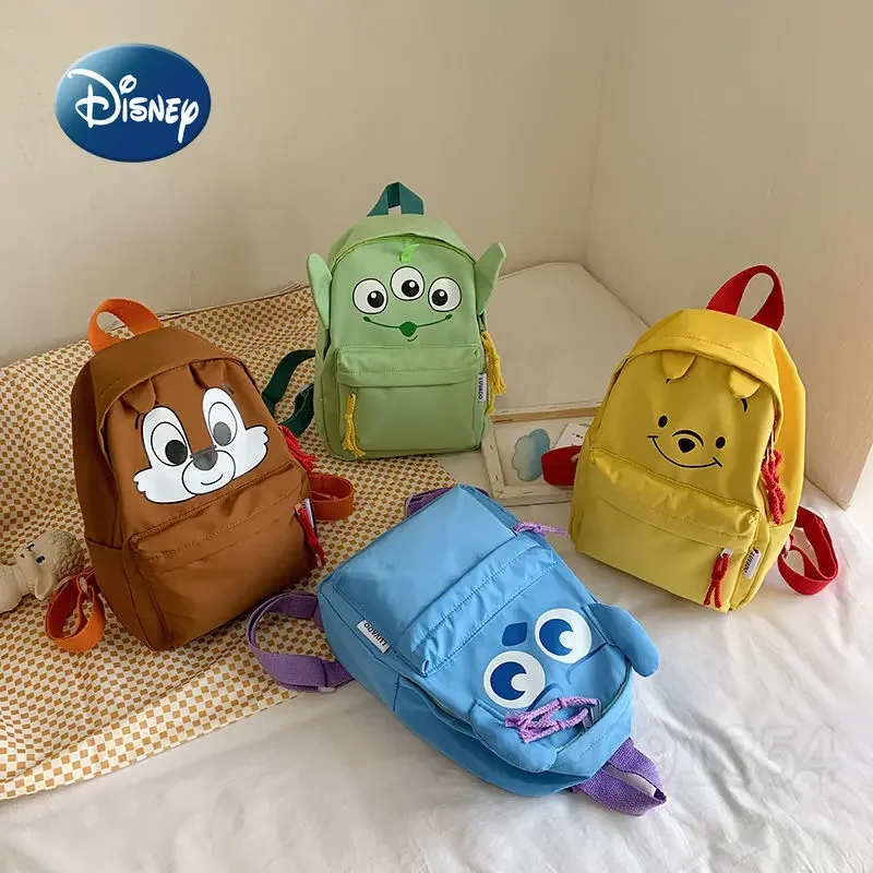 

Disney New Mini Fashion Backpack Cartoon Cute Children Backpack 3D Lightweight Fashion Children's Schoolbag Nylon Waterproof