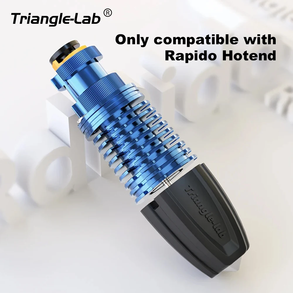 Trianglelab Rapido Hotend Kit Silicone Sock T-V6 Plated Copper Nozzle Melting Zone Extender for Rapido Hotend 3D printer