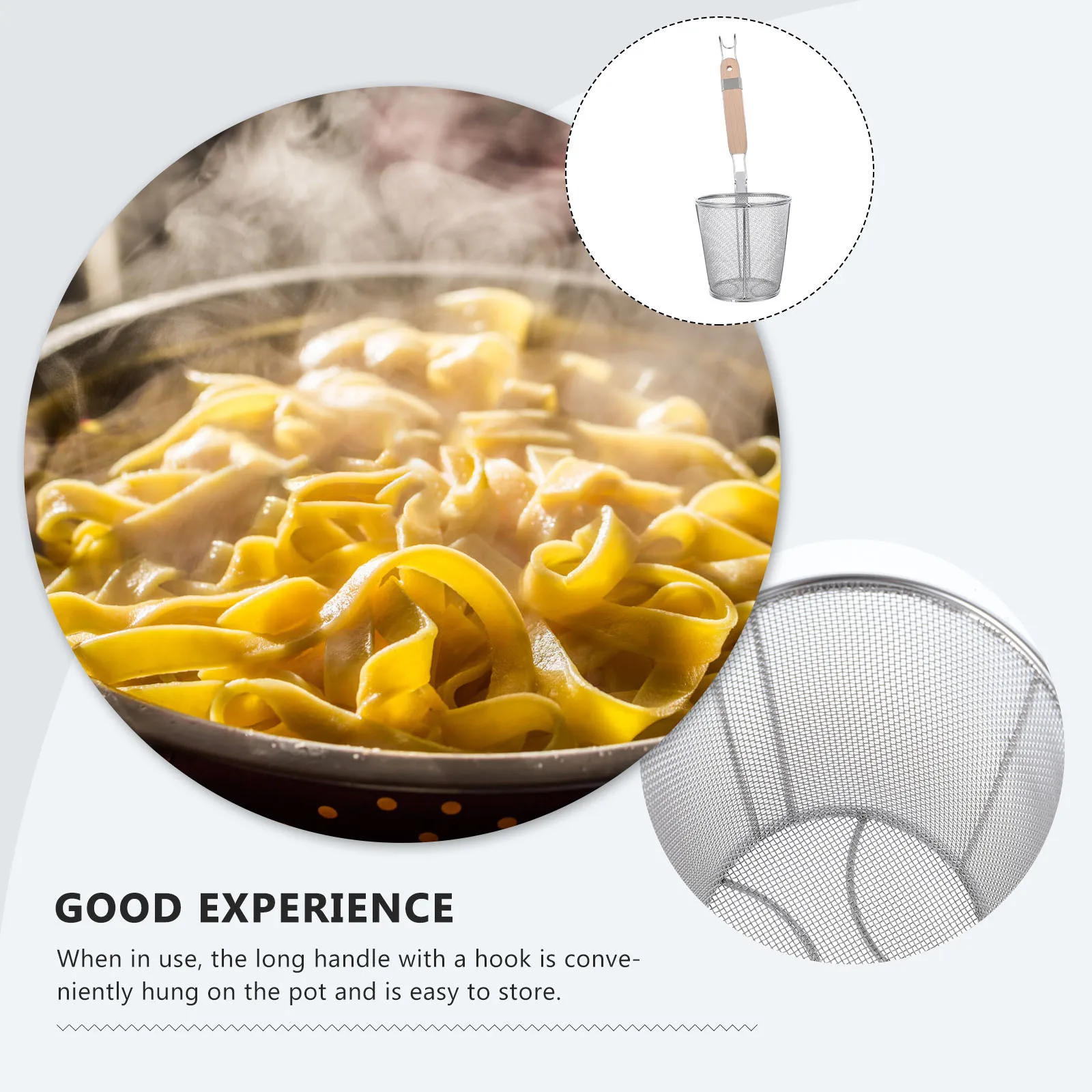 

1pc Noodle 12cm 14cm 16cm Stainless Steel Mesh Spoon Stainless Steel Strainer Practical Kitchen
