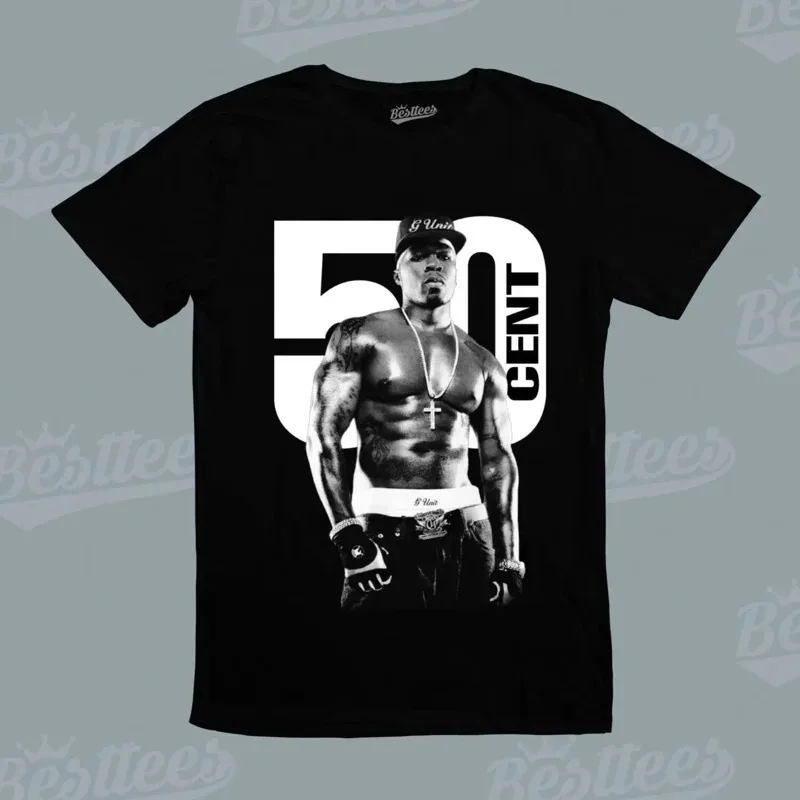 

100% Cotton 50 Cent The Final Lap Tour T-shirt Fashion Crewneck Short Sleeve Streetwear Men Women T-shirt 2025 Hip Hop Clothes