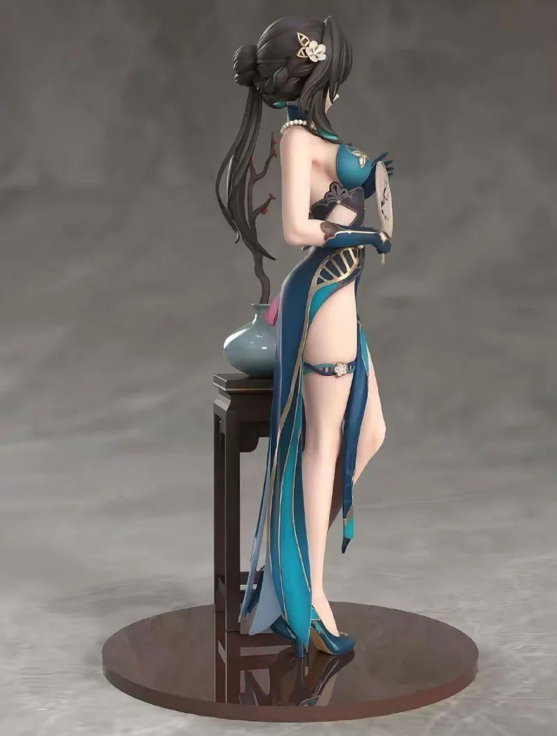 Spot hair, cheongsam Ruan Meimei girl, animation model GK figure peripheral statue ornament gift
