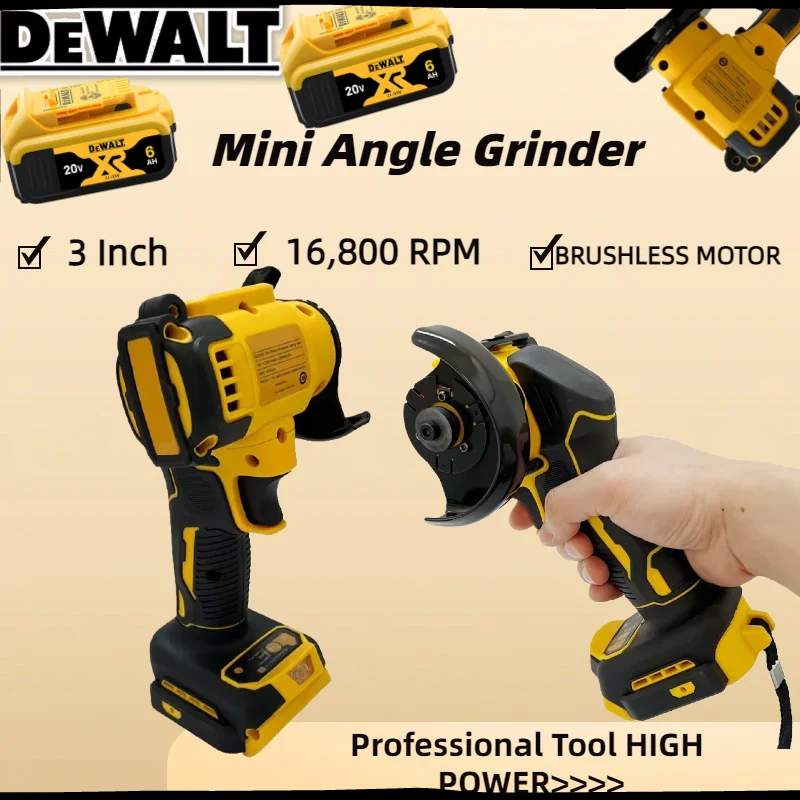 ديوالت زاوية طاحونة 3 بوصة تلميع صغير طحن آلة لاسلكية قطع كهربائية أدوات كهربائية لبطارية 20 فولت 18 فولت