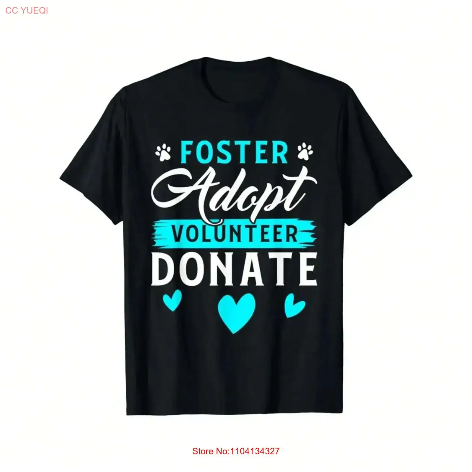 Foster Adopt Volunteer Donate Funny Animal Rescue T Shirt vintage Washed Versatile Soft streetwear homme fashion Comfortable