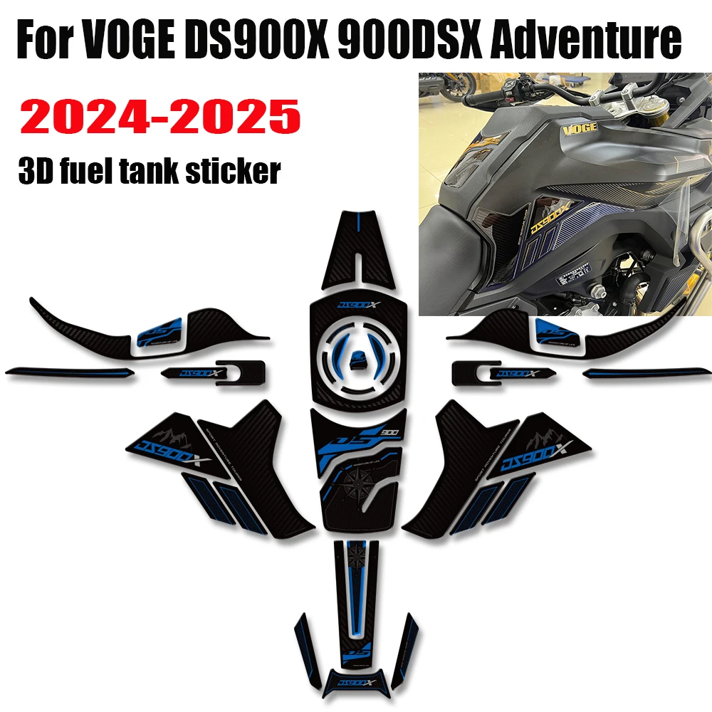 

For VOGE DS900X 900DSX Adventure Moto Tank Pad Gas Fuel Oil Protector Stickers Decals Fairing Fender VOGEDS900X 2024 2025
