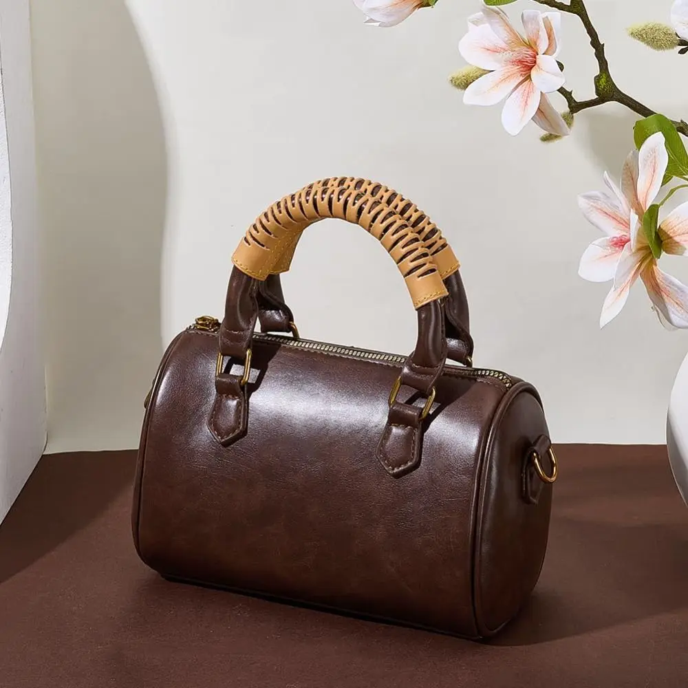 2Pcs/Set Soft Handbag Handle Leather Wrap Cover Stain Resistant Abrasion Resistan Purse Strap Cover Leather