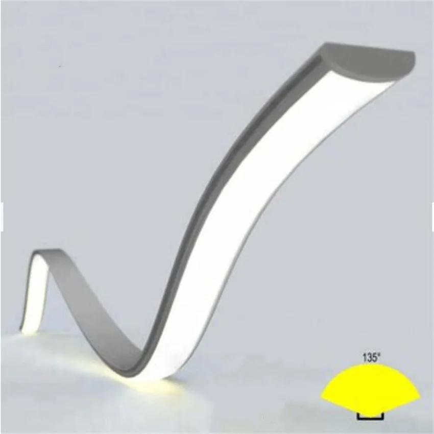 1m/pcs cob 320led/m  Continuous no spot Aluminum Extrusion Profile for LED Light Bar, LED flexible Strip Light Aluminum Housing