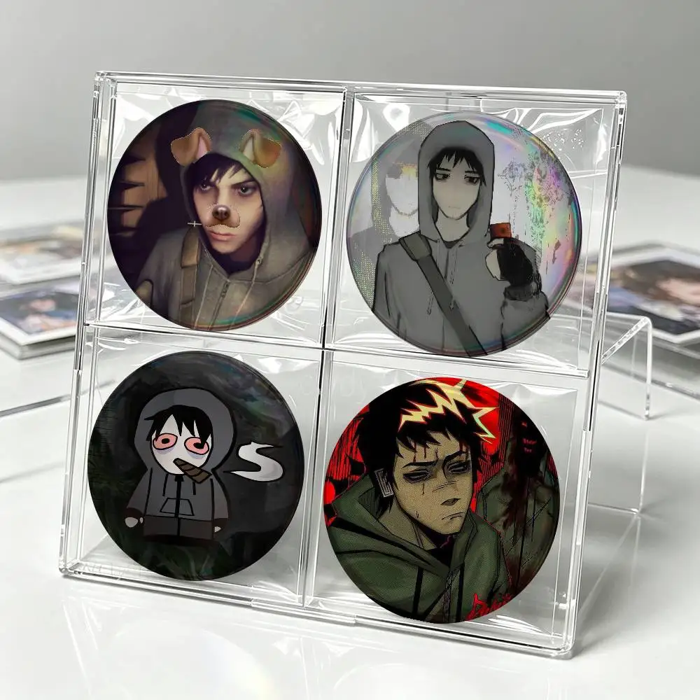 Simon Henriksson Cry Of Fear New Brooches Soft Button Pin Funny Silly Gnarpy On A Skateboard Meme Badge Gamer Collection Gifts