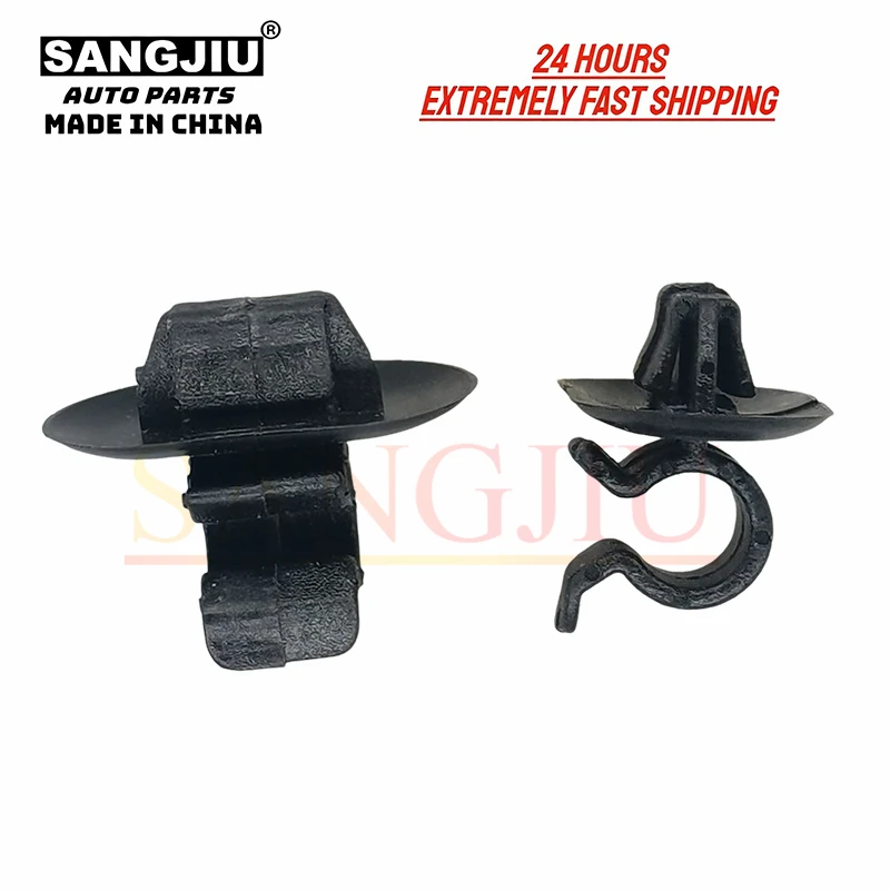 5Pcs Clips Bonnet Hood Prop Rod Support Compatible With For Peugeot Citroen Renault Dacia Opel GM 7703179014