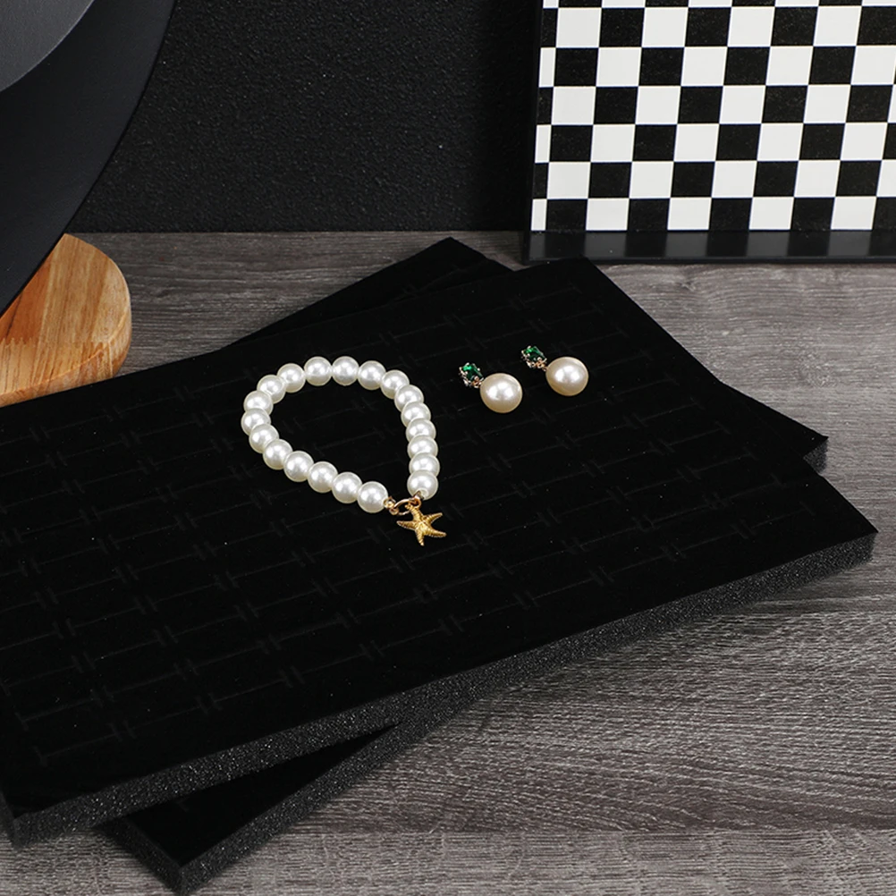 

6pcs Jewelry Pad For Ring Storage Case Inserts Organizer Drawer Insert Holders Sponge Cushion For Jewellery Box Display Tray