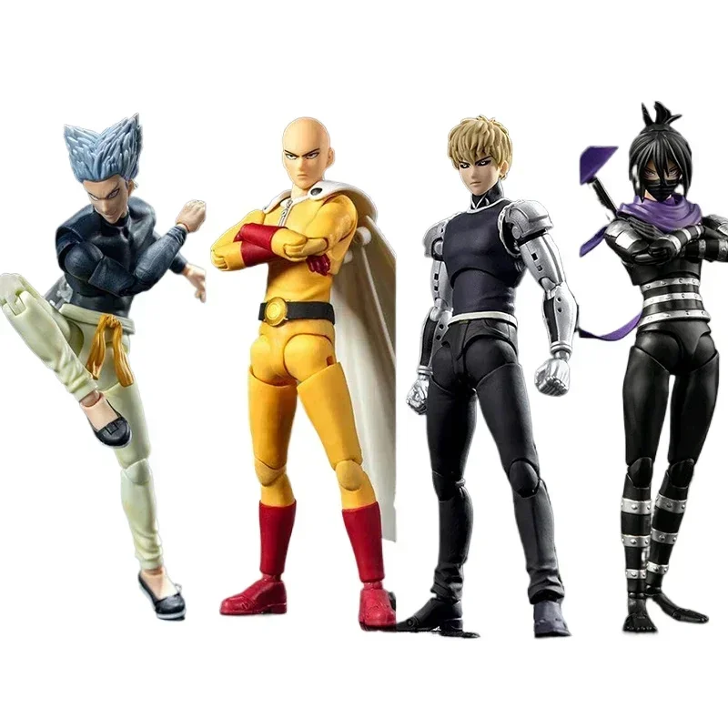 In Stock Dasin Model Greattoys GT One Punch Man Figures Saitama Genos Garou SHF PVC Action Figure Anime Toys Figure