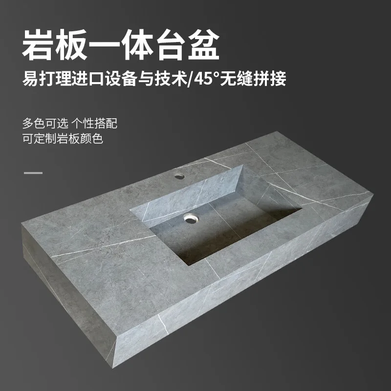 Stone Plate Ceramic Basin Whole Washbin Bathroom Cabinet Washstand Washbasin Marble Table Hand Washing Single Basin Double Basin