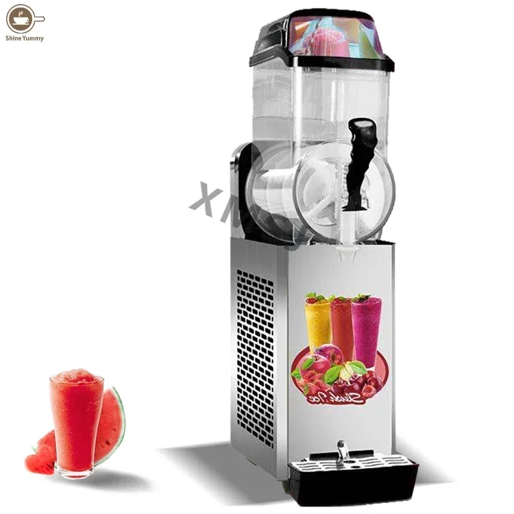

Stainless Steel Coffee Shop Drink Dispenser Commercial Snow Ice Slush Machine