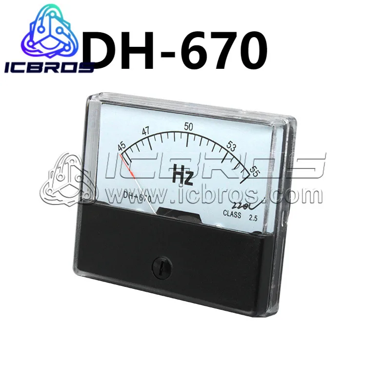 Pointer Frequency DH-670 45-55HZ 380V 220V 100V Hertz Meter