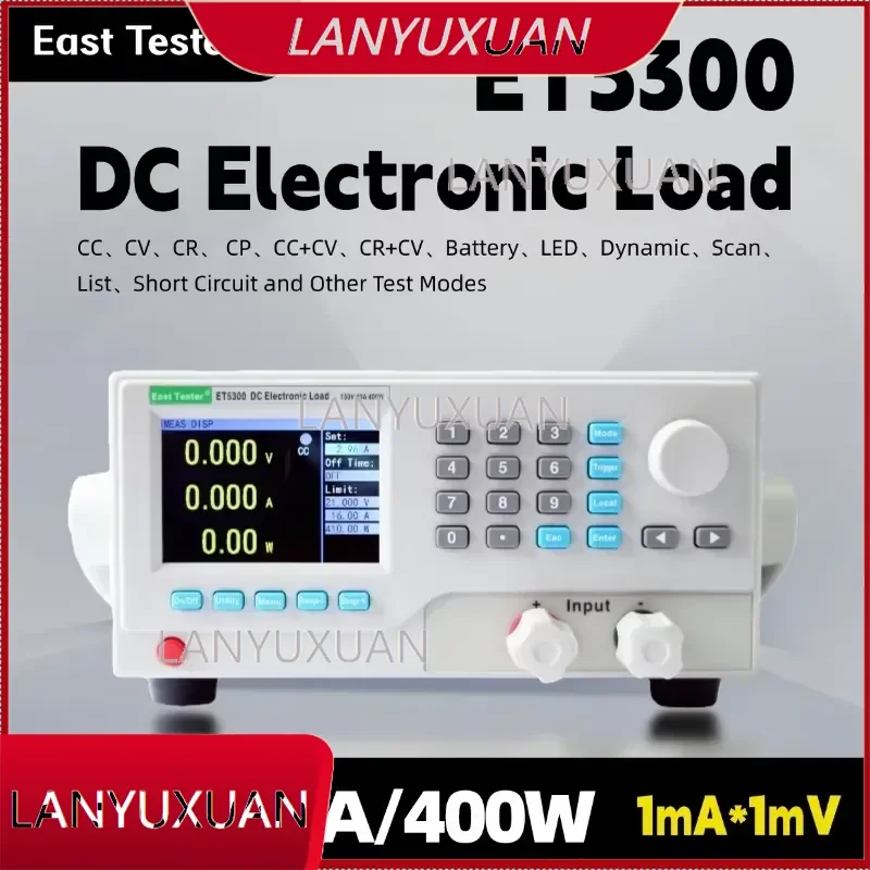 East Tester ET5300 Series Programmable 400W DC Electronic Load Benchtop Instrument for Measuring Electronics Guangdong