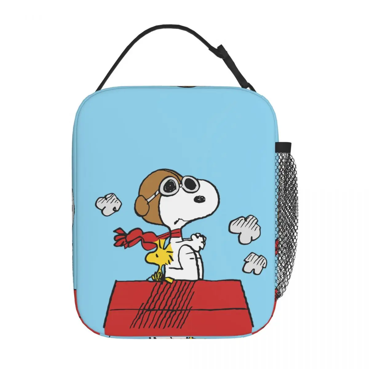 Custom Snoopy Woodstock scatole da pranzo portatili multifunzione Cartoon Cooler Thermal Food Insulated Lunch Bag Kids School Children