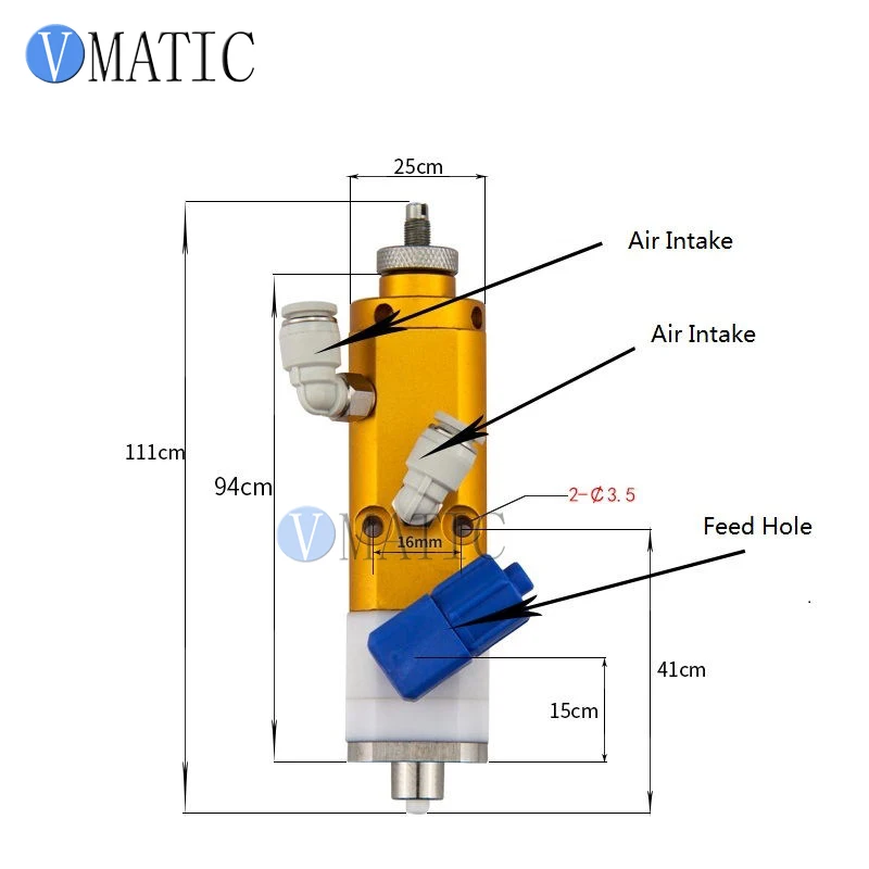 Imagem -04 - Válvula Dispensadora de Cola Adesiva Dupla Ação Pneumática de Alta Qualidade Controle de Selante