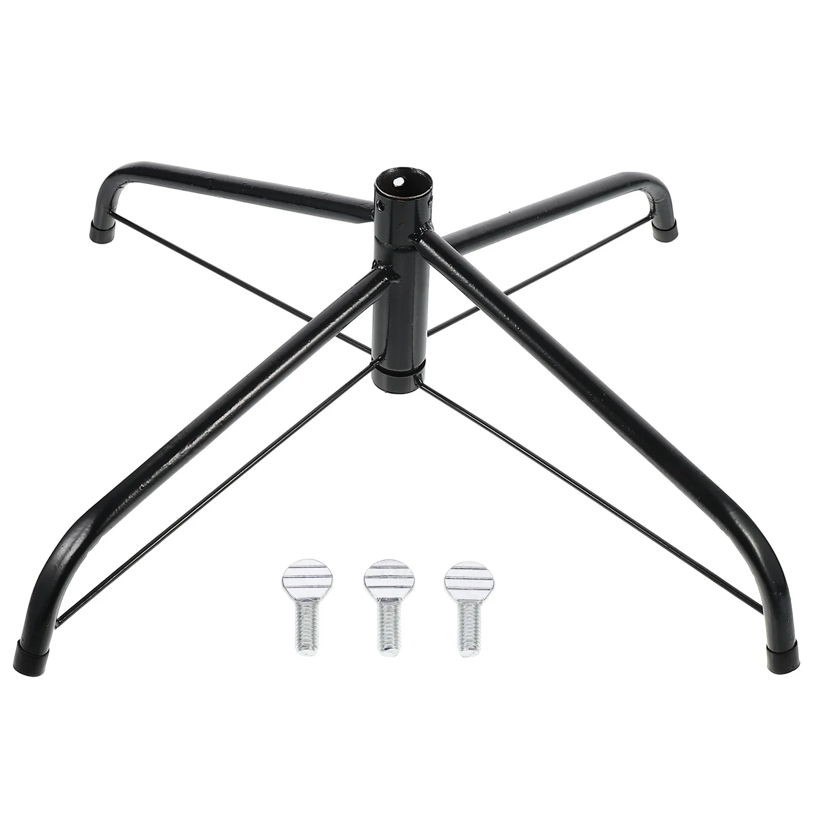 

1Pcs Metal Christmas Tree Stand Heavy Duty Green Iron Base for Artificial Xmas Tree Sturdy Floor Holder Rack Stability Support