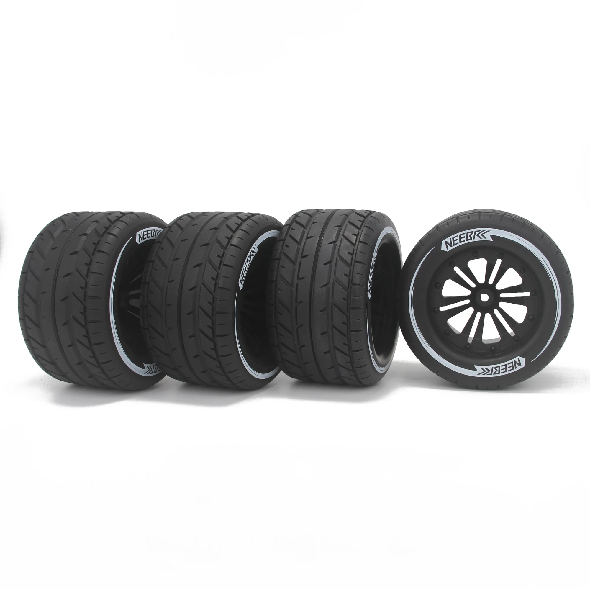 

4 шт. 115 мм RC резиновая шина, ступица обода 12 мм шестигранная для 1/10 Monster Car Off-road Buggy Truck Redcat HPI Traxxas Savage Xs