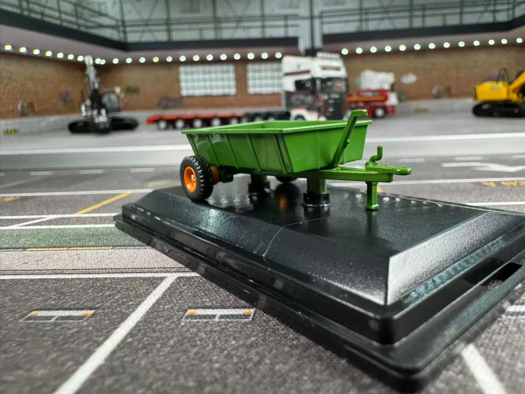 دييكاست أكسفورد 1:76 مقياس مزرعة مقطورة الطراز القديم فريد سبيكة سيارة نموذج تحصيل لعبة هدية تذكارية عرض حلية