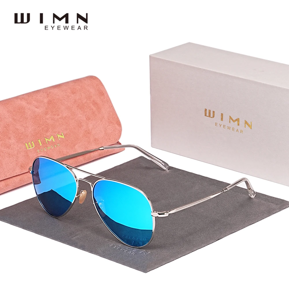 WIMN Pilot Polarized Sunglasses For Men Women UV400 Alloy Frame Anti-reflection Glassses Driving Eyewear