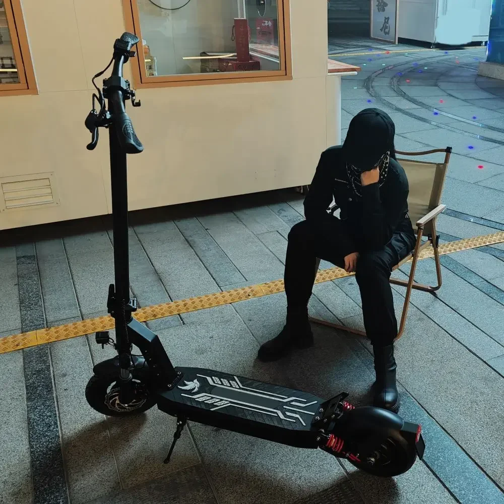 Patinete eléctrico DT08 con velocidad máxima de 40 km/h, Scooter con motor Dual, neumático sin cámara, 2025 W, 48V, 13Ah, 1100