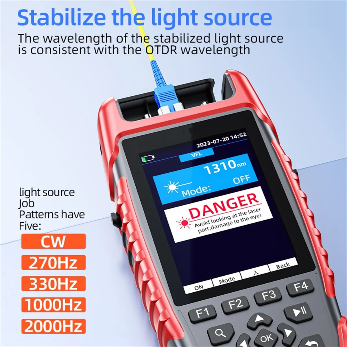

【Last-Chance!】{S-900D Mini OTDR Fiber Optic Reflectometer 1310/1550nm -70-+8dBm 64km 24/22dB Fiber Optic Tester Power Meter