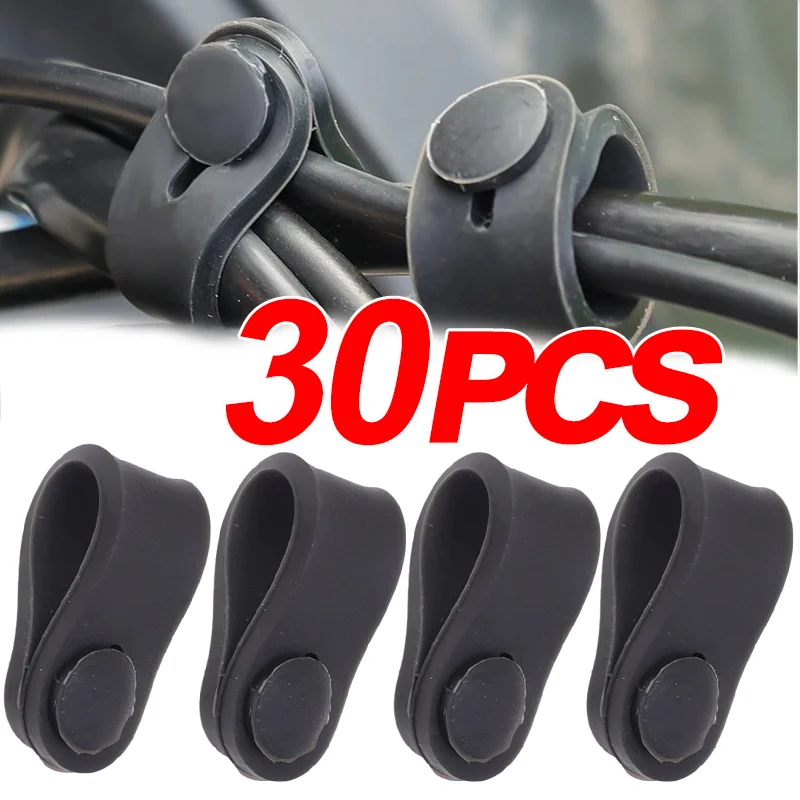 Rubber Wire Cable Ties for Motorcycles Rubber Frame Securing Cable Wiring Harness Power Cord Tie Clutch Line Brake Cable Ties