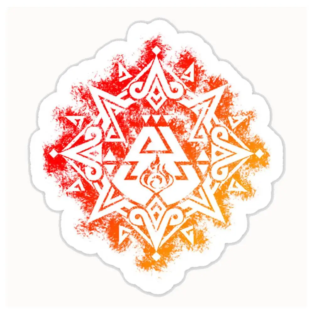 Genshin Impact Natlan Aura Waterproof Stickers For Decorating Car Windows Motorcycles And Computers.