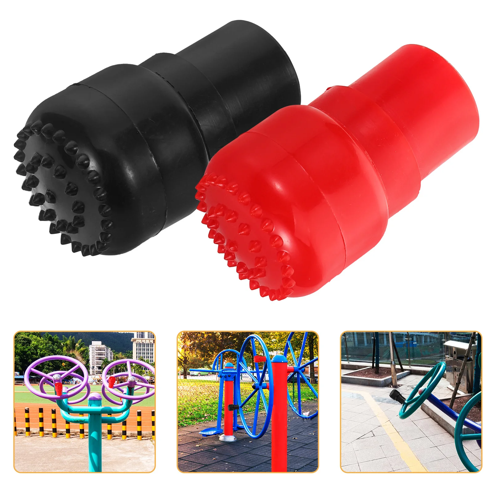 

4Pcs Outdoor Path Handles Heavy Duty Weather Resistant Ergonomic Grip for Fitness Equipment Workout Machine Accessories Garden