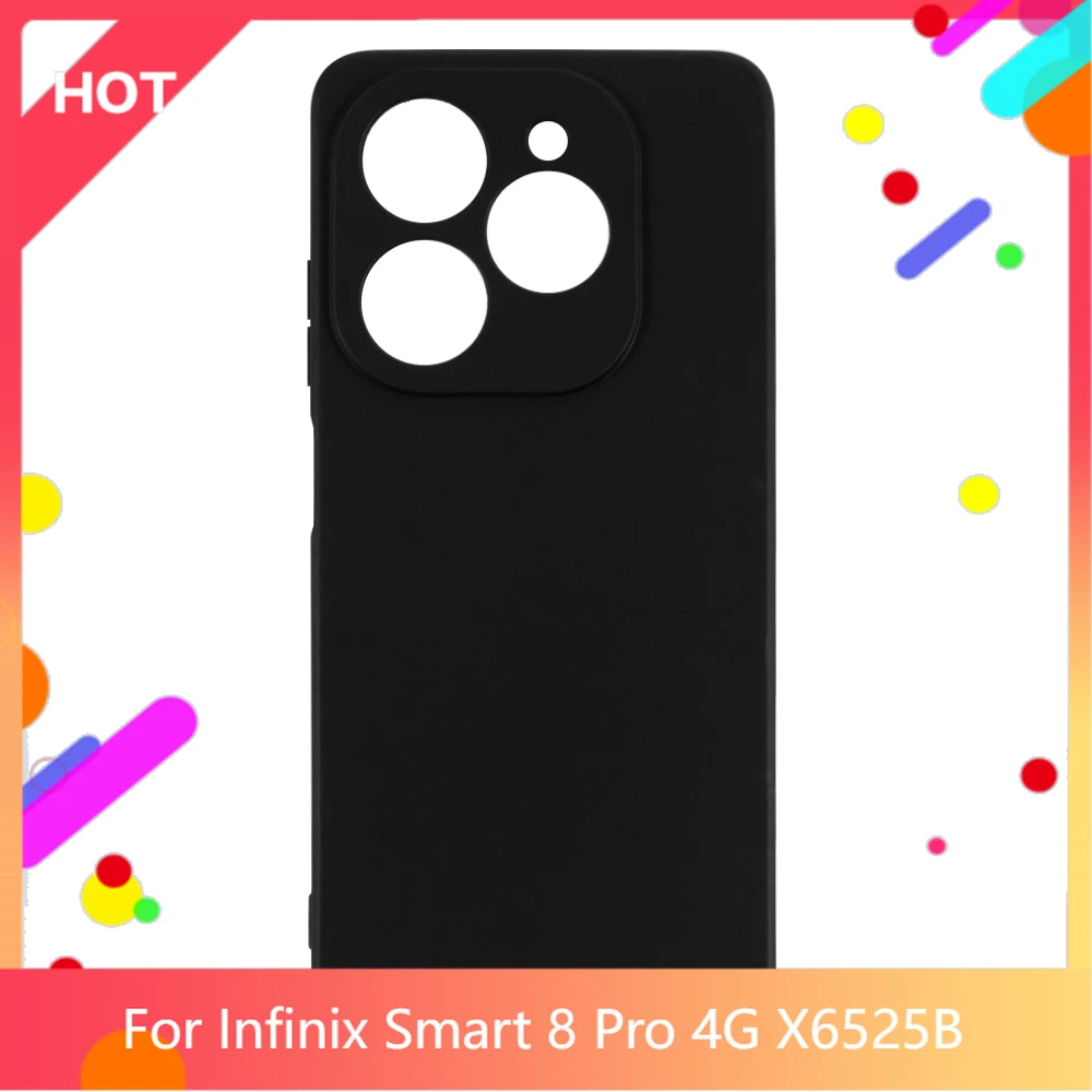 Smart 8 Pro 4G X6525B Case Matte Soft Silicone TPU Back Cover For Infinix Smart 8 Pro 4G X6525B Phone Case Slim shockproo