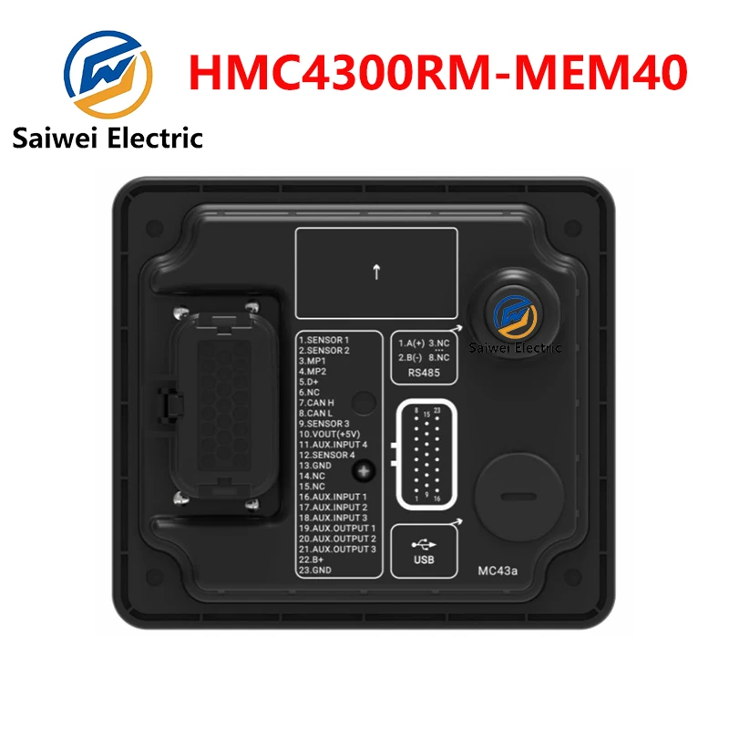 Smartgen HMC4300RM-MEM40 marine diesel engine remote controller remote monitoring+4.3-inch color screen+CAN BUS interface