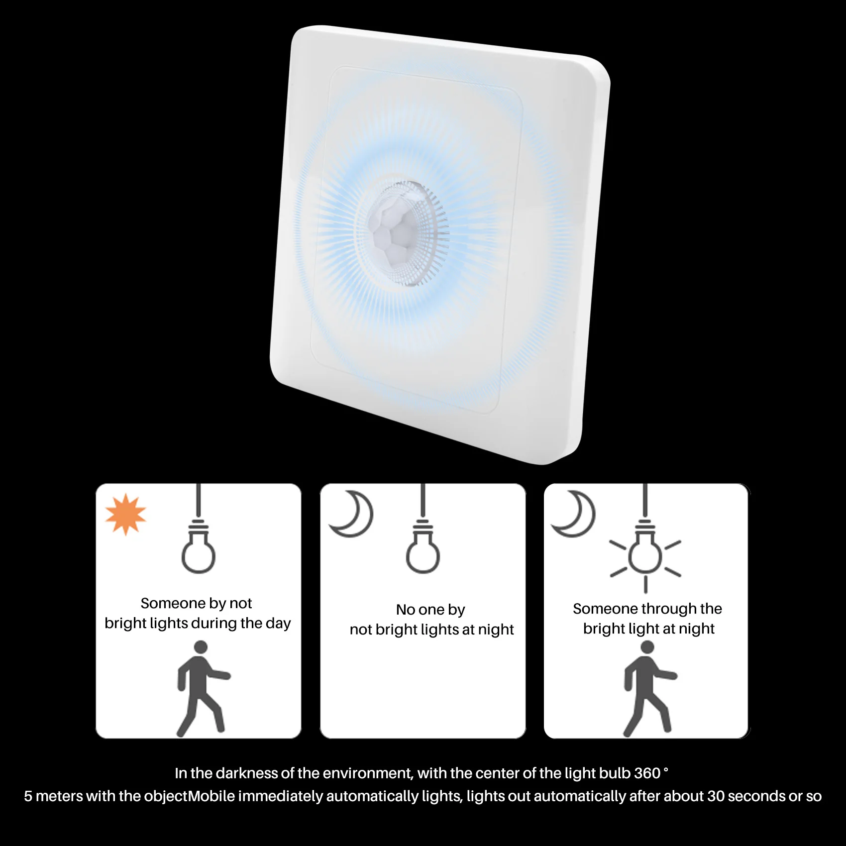 PIR Infrared Motion Sensor Switch 220V 4