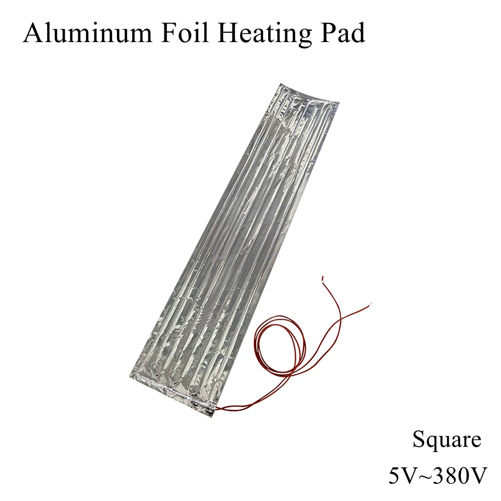 Aluminum Foil Heating Pad Mat Band Sheet Plate Self Adhesive Flexible Waterproof Heater For 3D Printer Diesel Refrigerator Drain