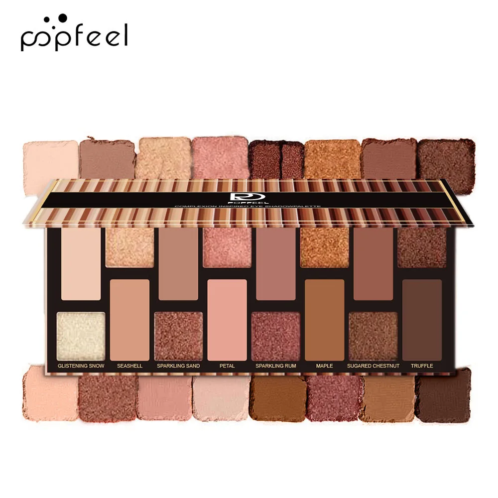 Palette di ombretti a 16 colori glitter per occhi ombretto opaco luccicante trucco coreano per donne cosmetici lucentezza degli occhi impermeabile