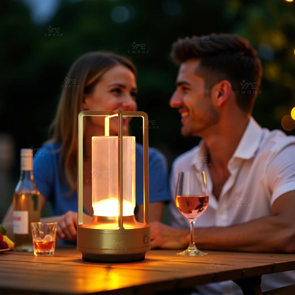 New 2 Style Touch Table Lamp Night Light Bedside Reading Lamp Portable Camping Lamp Atmosphere Light USB Rechargeable Led Lights