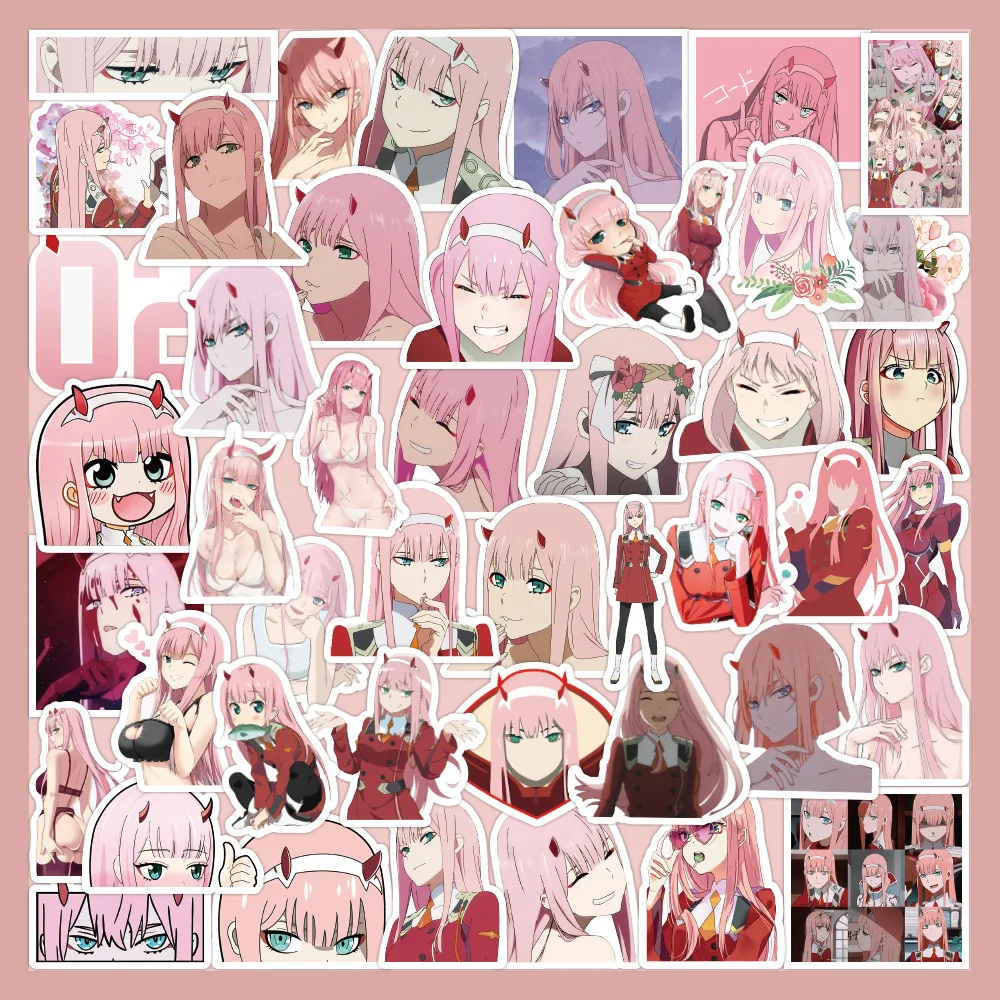 

10/60PCS Japanese Anime DARLING in The FRANXX Series Graffiti Stickers Suitable For Guitar Room Wall Decoration DIY Sticker Pack