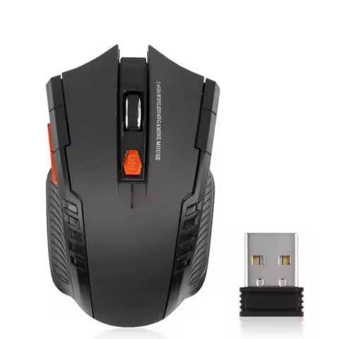 2.4G Wireless Optical Mouse 1600DPI 6 Buttons Gaming Mouse with USB Receiver for Computer PC Laptop Accessories