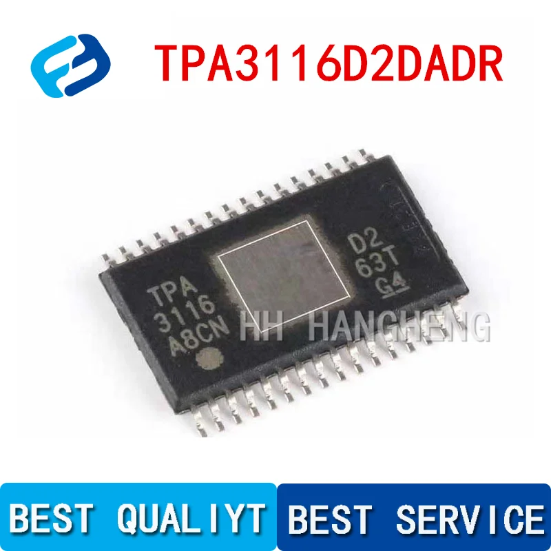 Chip IC TPA3116D2DADR TPA3116D2 TPA3116 original, nuevo, 32-HTSSOP, en Stock, 1 unidad por lote