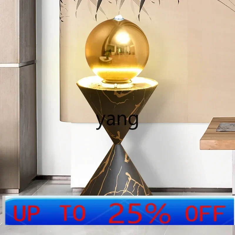 

CX modern living room floor-to-ceiling running water ornament circulating water TV sofa next to decorative housewarming gifts