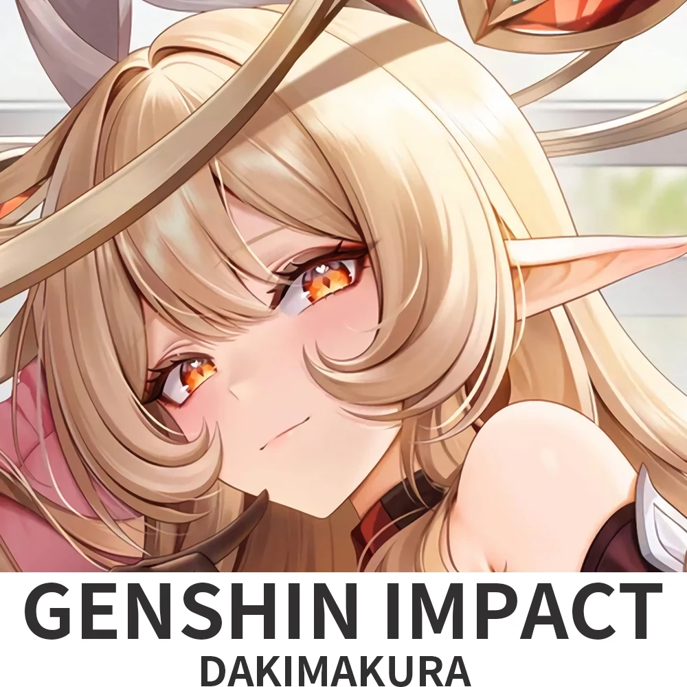 Sarung Bantal Genshin Impact Alice Dakimakura, Bantal Peluk, Sarung Bantal Anime