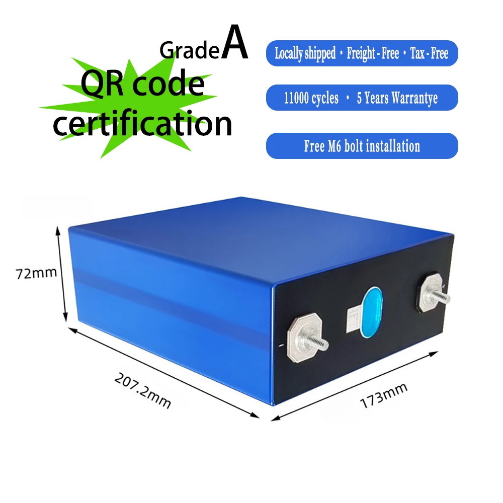 Grade a 3.2V Lifepo4 320 Ah Prismatic Lfp Lithium Battery Solar Lf304 304 Ah 300Ah 302Ah 310Ah 304Ah 320Ah Lifepo4 Cells