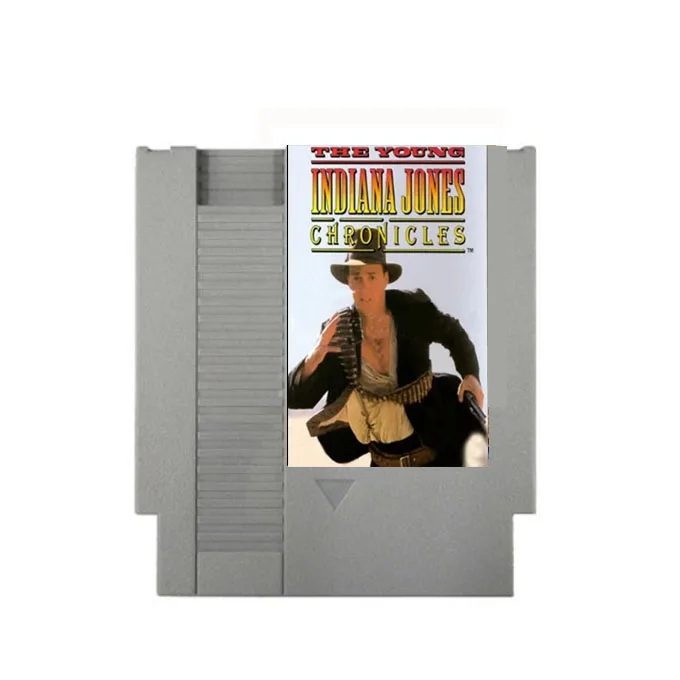 Young Indiana Jones Chronicles-72 pins 8bit Game Cartridge for NES Video Game Console