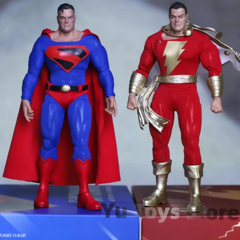 Genuine Resonance Studios Gong Dc Heaven'S Descent Superman Shazam 1/12 Cloth Movable Figure Model Toy Christmas Gifts