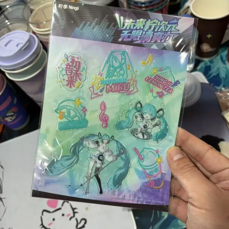 Hatsune Miku Collage Hatsune Miku -Project DIVA- Anime Peripheral Fashion The Pinnacle of Songstress Journal Small Card Decal