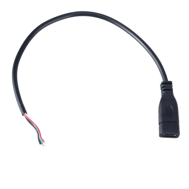 H37B Type C Женский припаянный проволока USB C Скорочный кабельный шнур USB C до 4PIN BAH