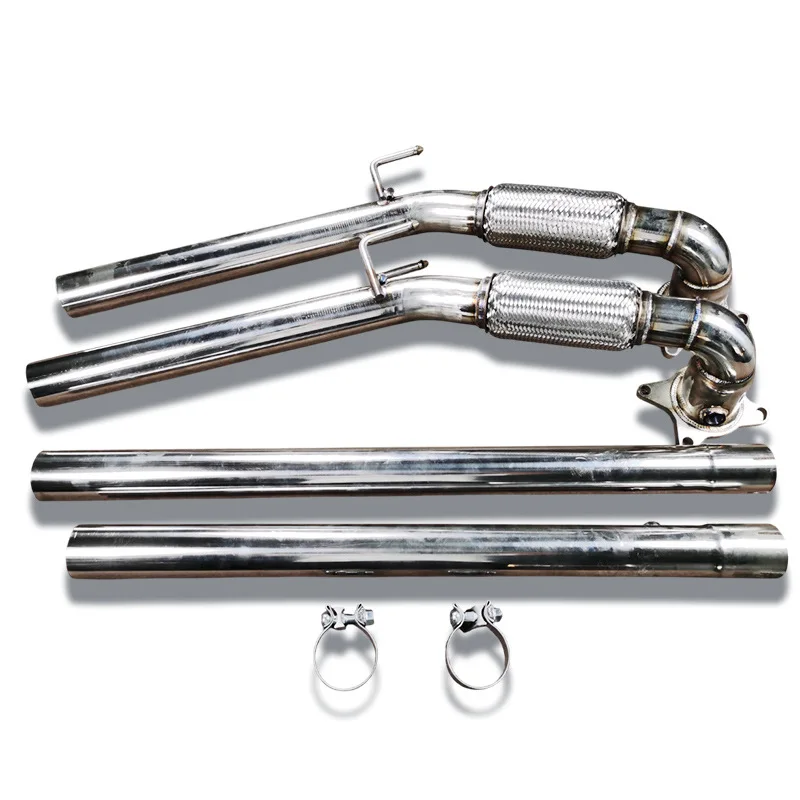 Adecuado para la sección de cabeza Suiteng GTI, diámetro especial 76mm, válvula modificada, sección de cabezal del tubo de escape, suministro de fabricantes