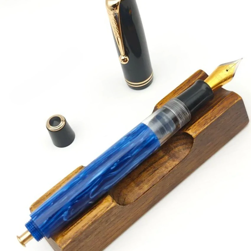ADMOK 28 Fountain Pen Acrylic Classic No.6 Bock or Schmidt EF/F/M Nib Press Button Filling System Business Writing Gift Pen