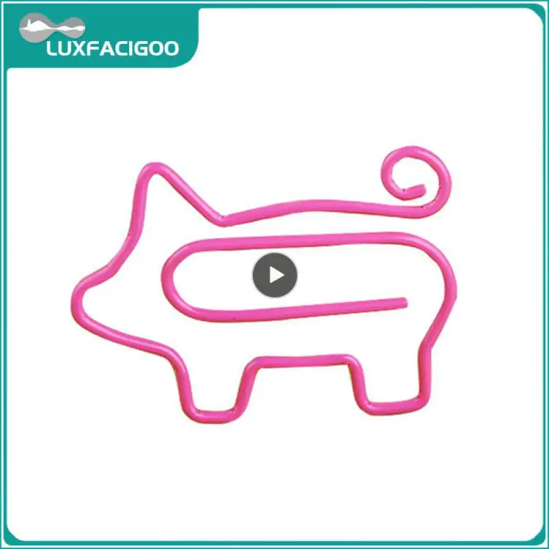 Cute Pig Charming Curled Tail For Easy Page Finding Perfect Gift Unique Bookmark Fun And Functional Pig-shaped Metal Bookmark