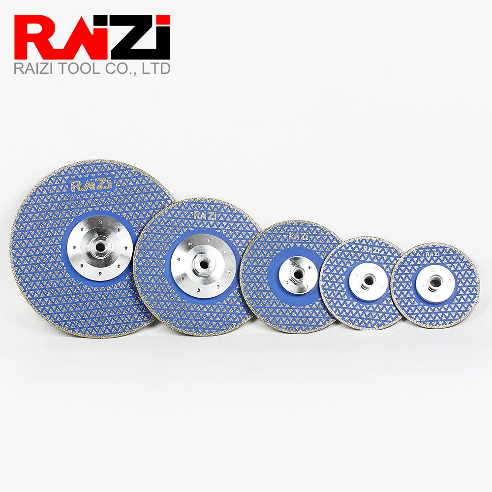 

Raizi 80mm-230mm M14 Electroplated Diamond Vanity Disc For Cutting And Grinding Marble Tile Ceramic Doubled Sided Saw Blade Disc