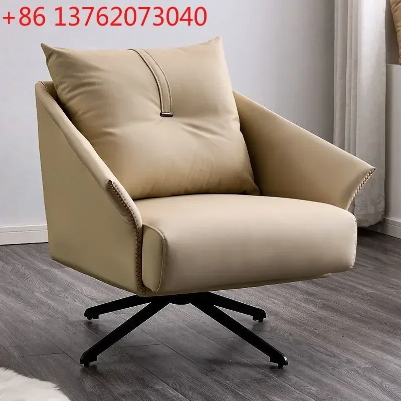 Modern light luxury single swivel high-end sofa chair living room balcony single sofa chair